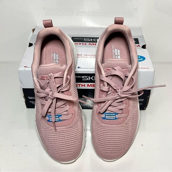 Skechers Bobs Flying Hi Sport B Flex Hi Washable Knit Lace-Up Sneakers - Picture 5 of 7